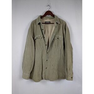 VTG Woolrich Corduroy Jacket Mens XL Sherpa Fleece Lined Shacket Chore 3059